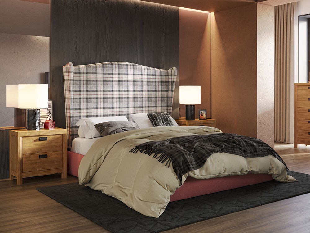 Cabecero tapizado Sella de cama doble Grupo Seys - 3