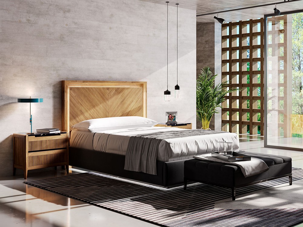 Cabecero Siroco de madera maciza Grupo Seys - 1