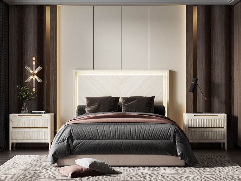 Cabecero Siroco de madera maciza Grupo Seys - 3