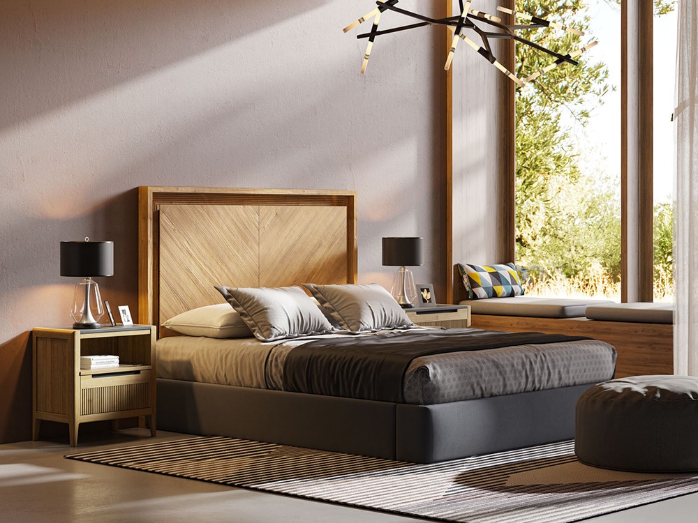 Cabecero Siroco de madera maciza Grupo Seys - 4