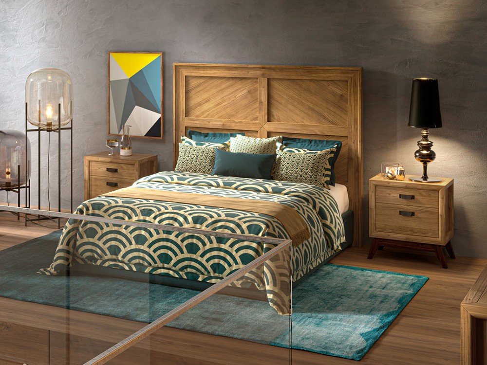 Cabecero Bora de madera maciza Grupo Seys - 2