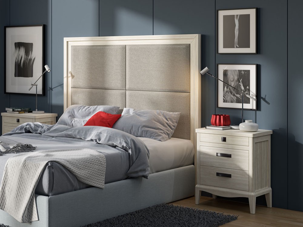 Mesita de noche Quebec de madera maciza Grupo Seys - 10