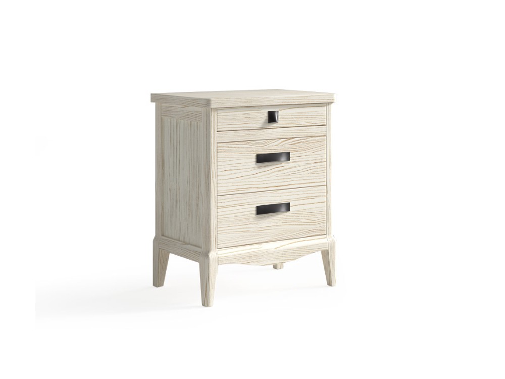 Mesita de noche Quebec de madera maciza Grupo Seys - 6