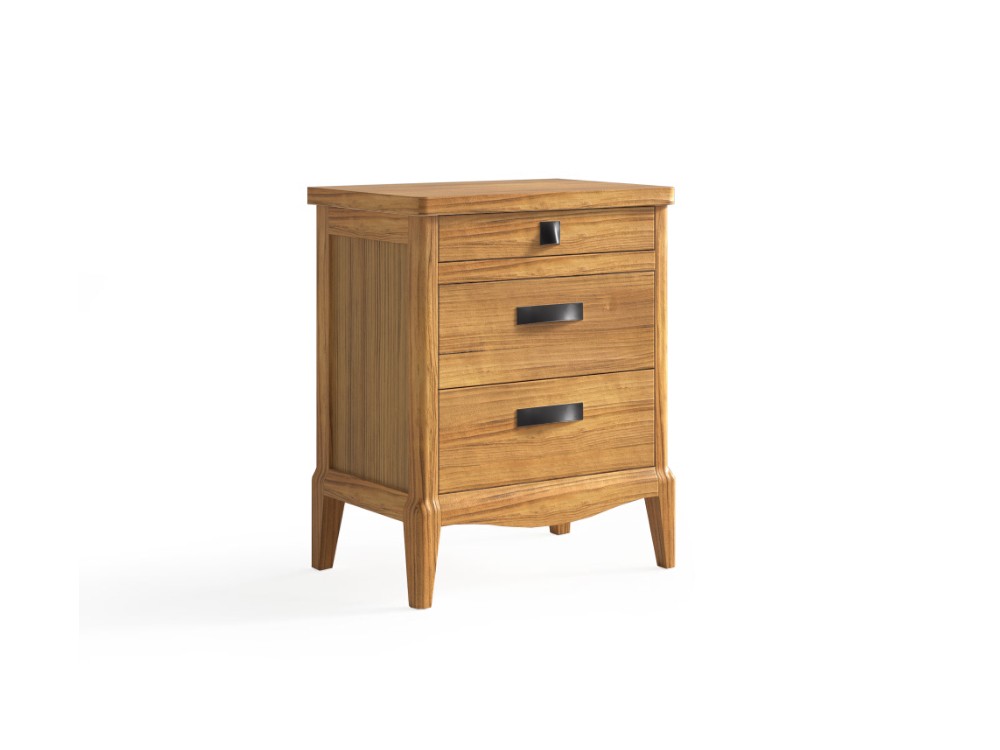 Mesita de noche Quebec de madera maciza Grupo Seys - 8