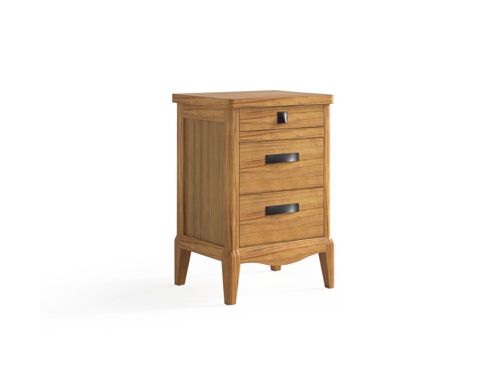 Mesita de noche Quebec de madera maciza Grupo Seys - 9