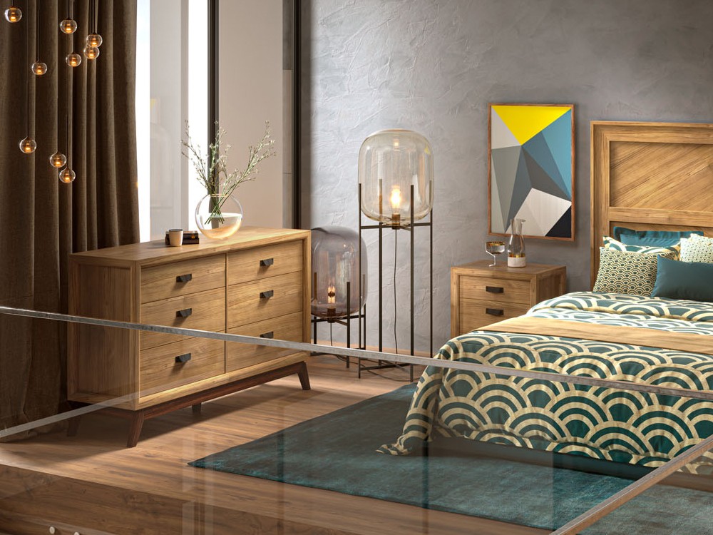 Cómoda Rodas de madera maciza con diseño clásico de Grupo Seys - 9