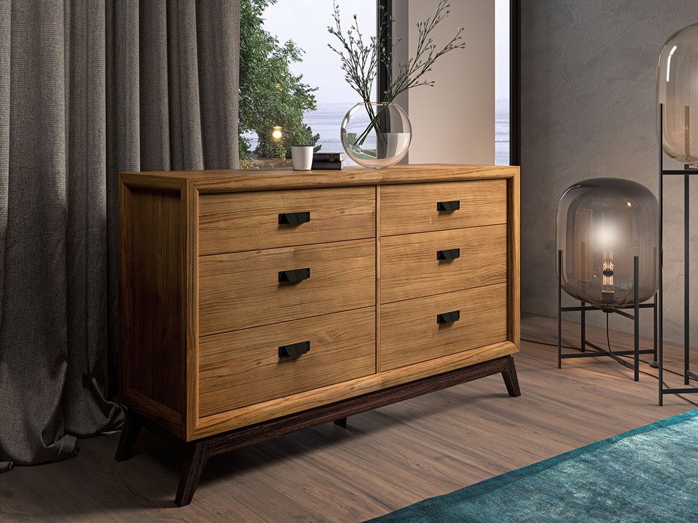 Cómoda Rodas de madera maciza con diseño clásico de Grupo Seys - 1