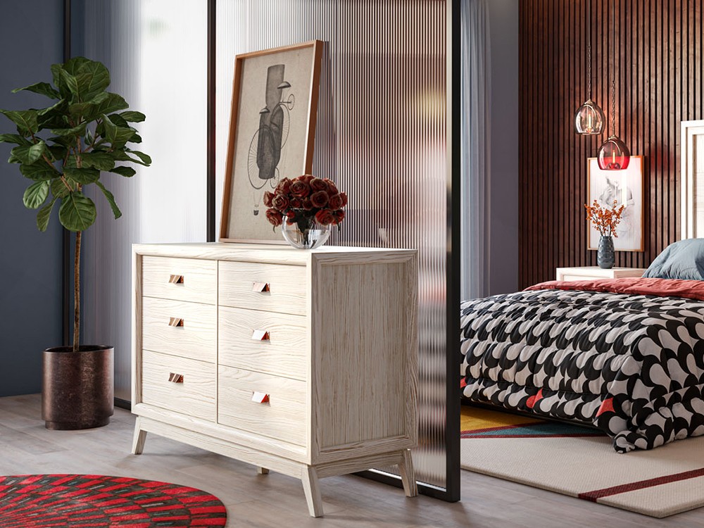 Cómoda Rodas de madera maciza con diseño clásico de Grupo Seys - 10