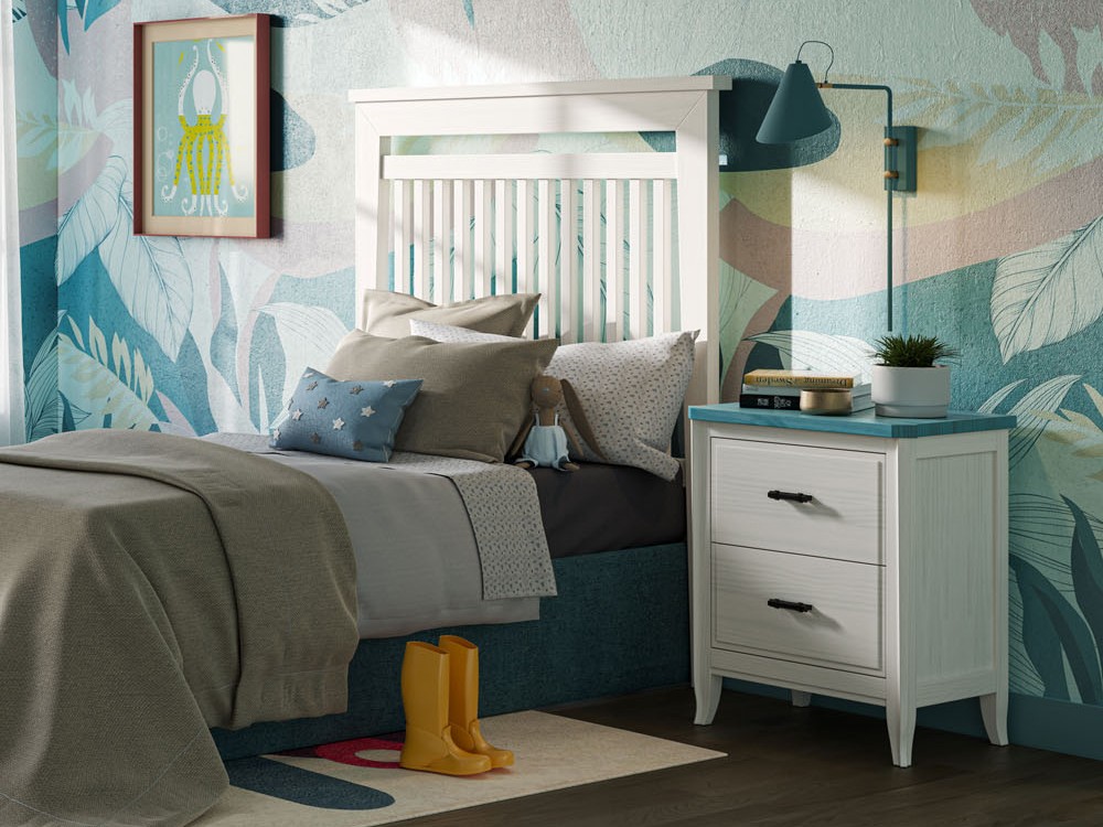 Mesita de noche Génova de madera maciza disponible en varias medidas de Grupo Seys - 14