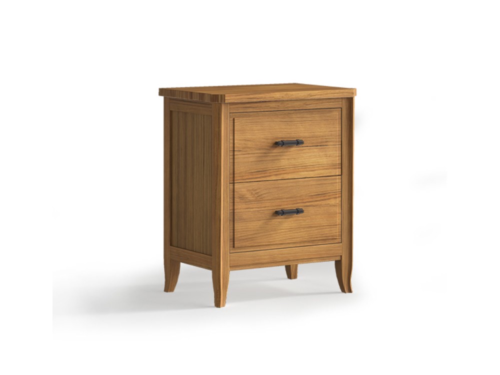 Mesita de noche Génova de madera maciza disponible en varias medidas de Grupo Seys - 4