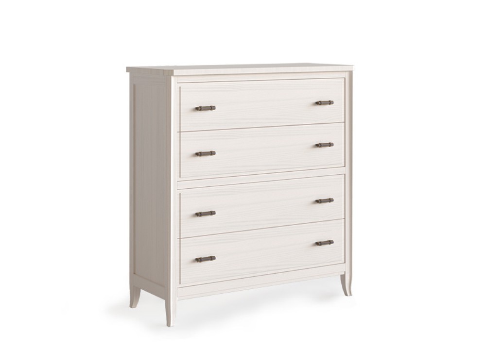 Cómoda Génova de madera maciza con cuatro cajones de Grupo Seys - 4