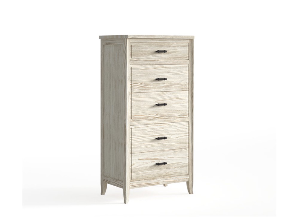 Sifonier Génova de cinco cajones fabricada en madera maciza de Grupo Seys - 2