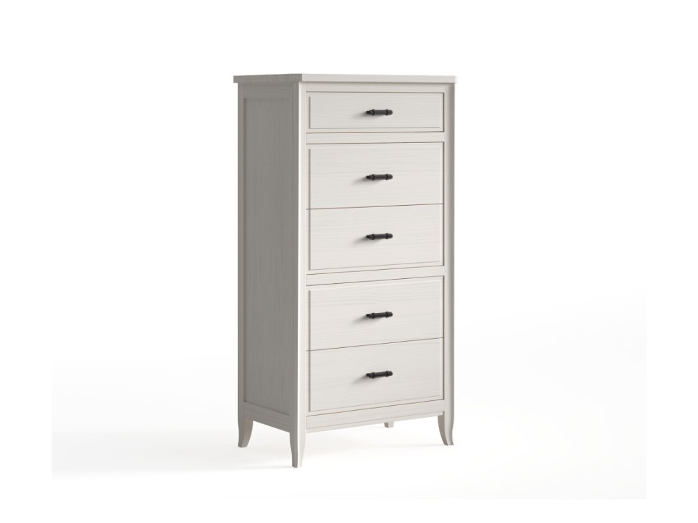 Sifonier Génova de cinco cajones fabricada en madera maciza de Grupo Seys - 3