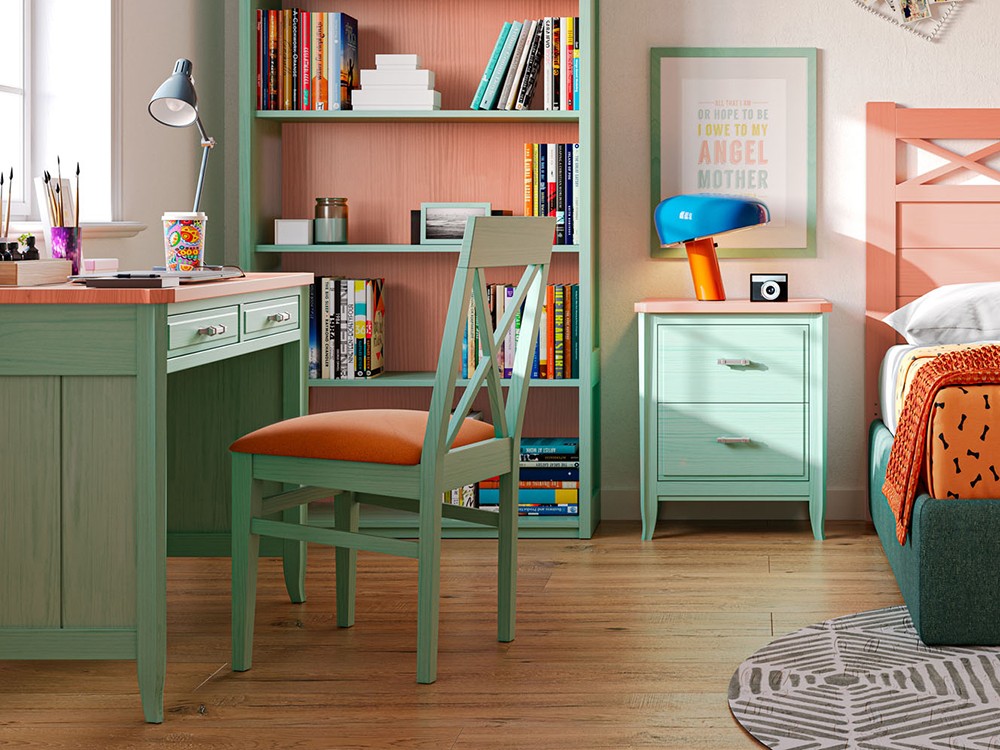 Escritorio Génova de madera maciza y diseño clásico de Grupo Seys - 6