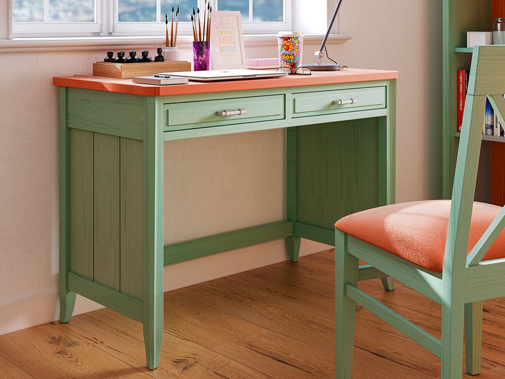 Escritorio Génova de madera maciza y diseño clásico de Grupo Seys - 7