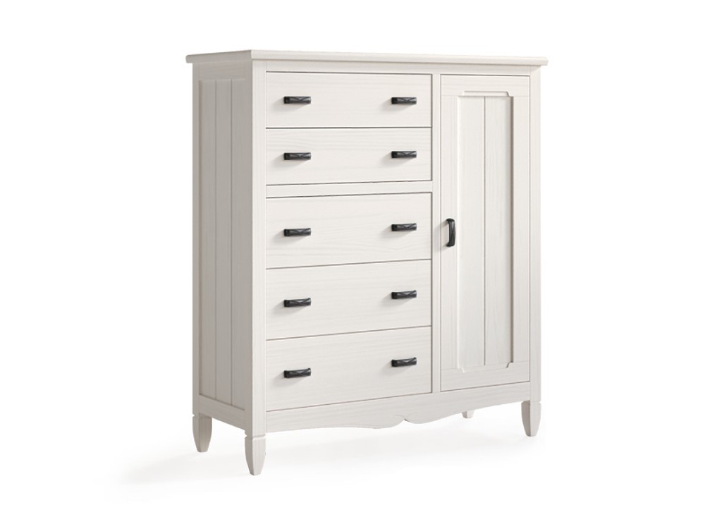 Cómoda con puerta Amberes de madera maciza de Grupo Seys - 3