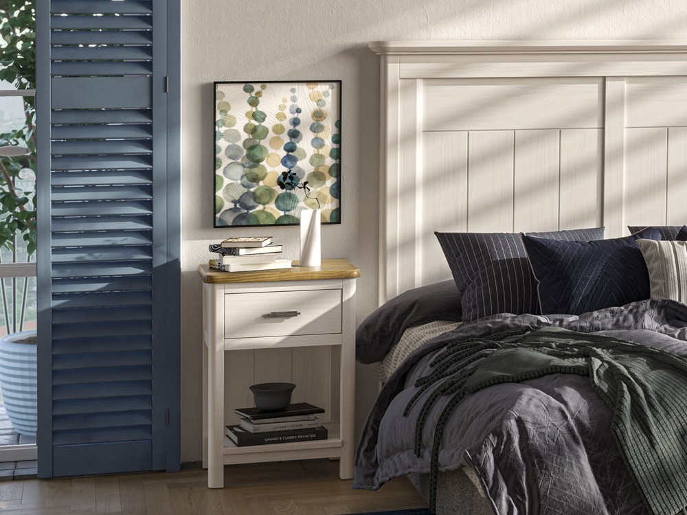 Mesita de noche con un cajón Cerdeña de Grupo Seys - 9