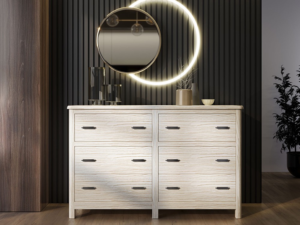 Cómoda Cerdeña de madera maciza con cajones de Grupo Seys - 1