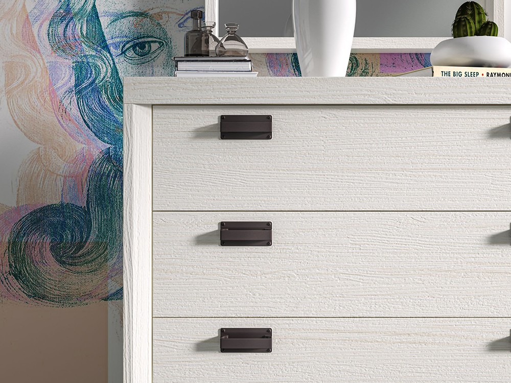 Cómoda con cuatro cajones de madera maciza Lyon Grupo Seys - 4