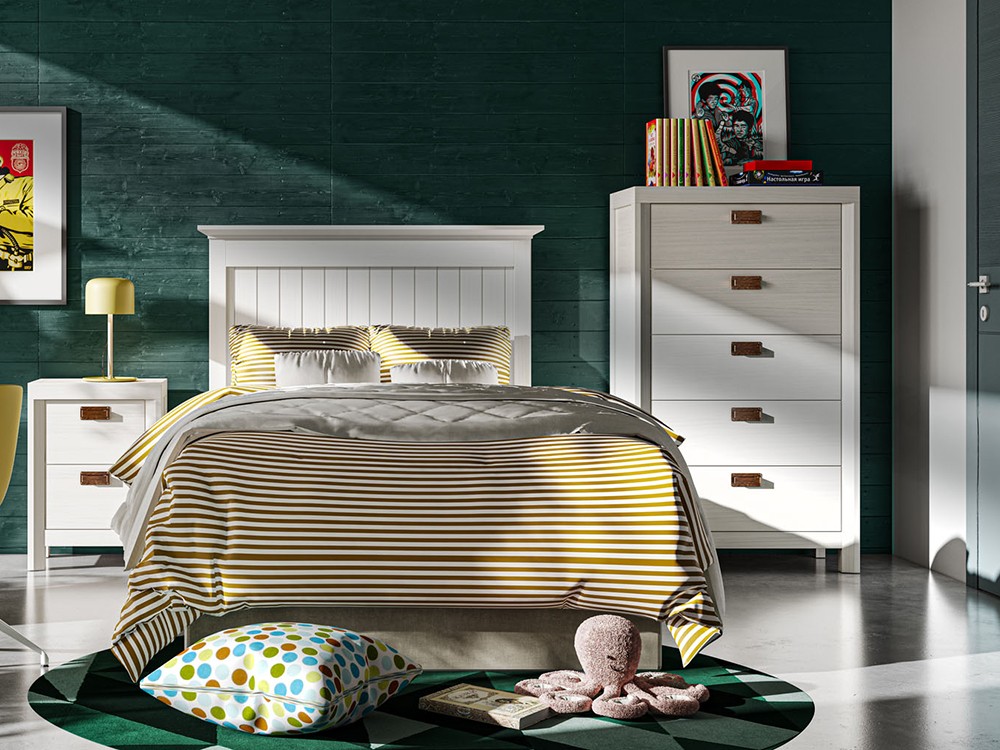 Sifonier con cinco cajones de madera maciza Lyon Grupo Seys - 5