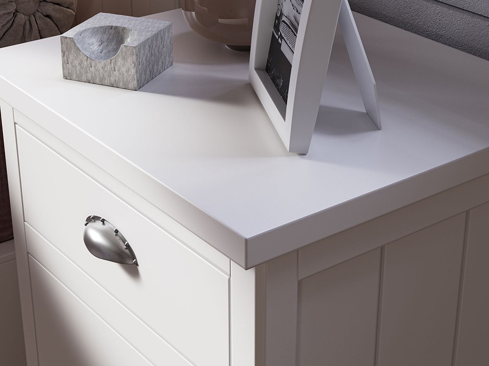 Mesita de noche de madera maciza con trews cajones Nantes de Grupo Seys - 8