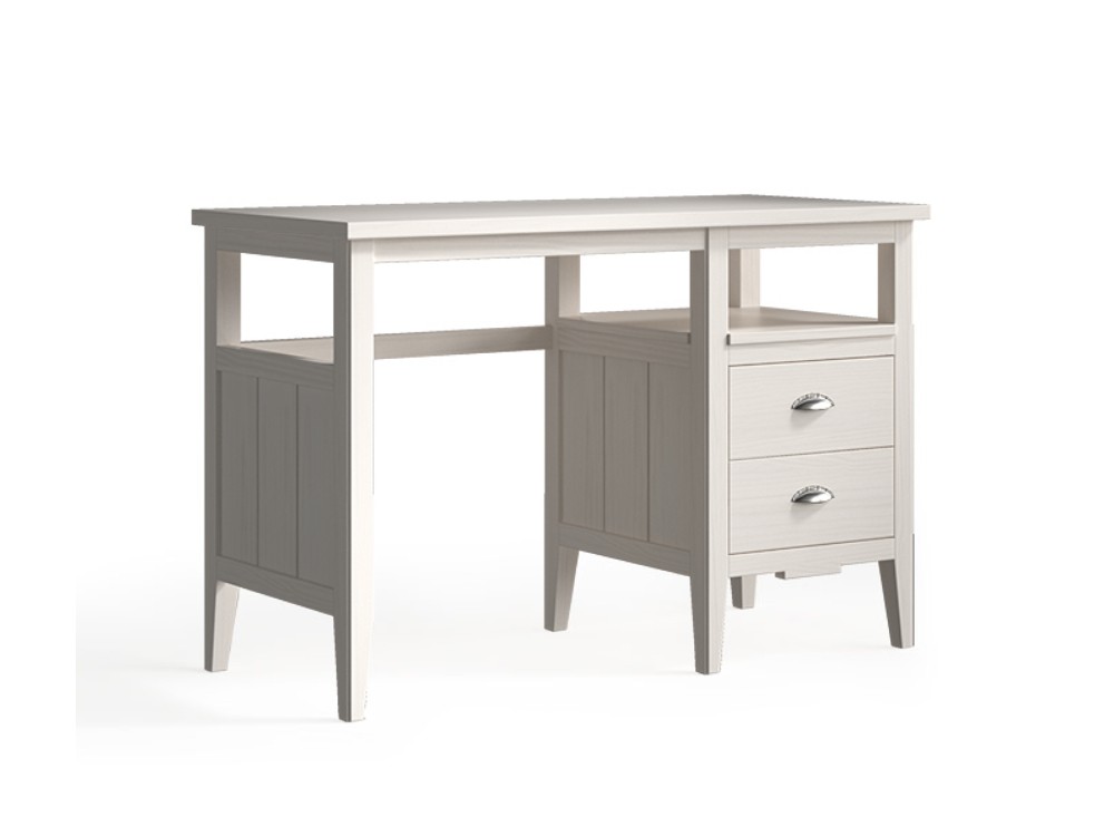 Escritorio Nantes de madera maciza con cajonera de Grupo Seys - 2