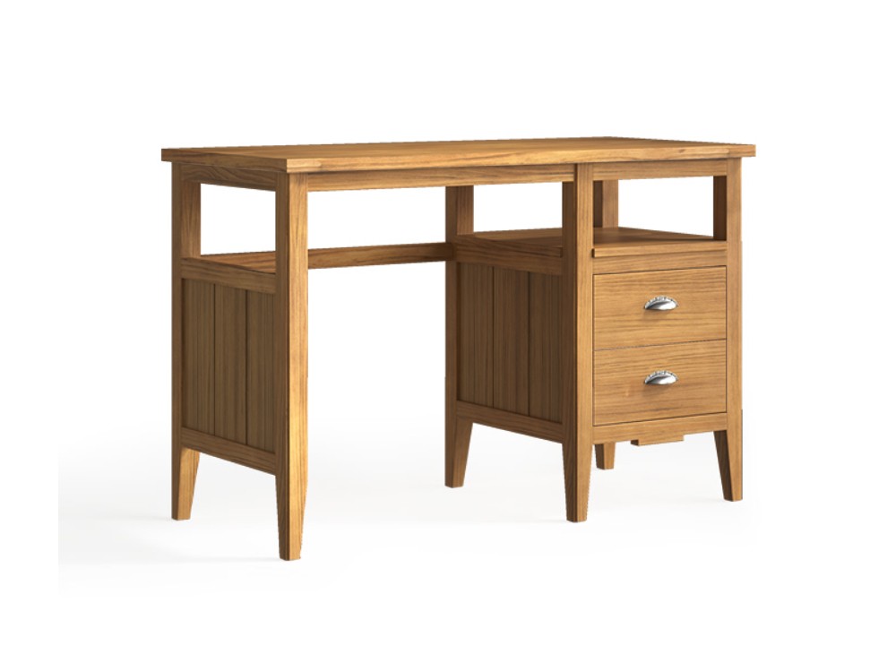 Escritorio Nantes de madera maciza con cajonera de Grupo Seys - 3