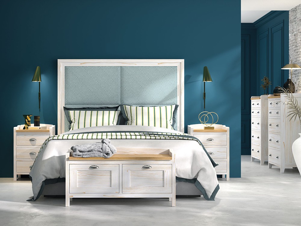 Cómoda Verona de madera maciza con cuatro cajones de Grupo Seys - 2