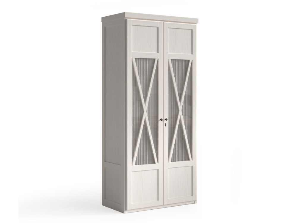 Armario puertas cristal Mediterráneo de madera maciza Grupo Seys - 9