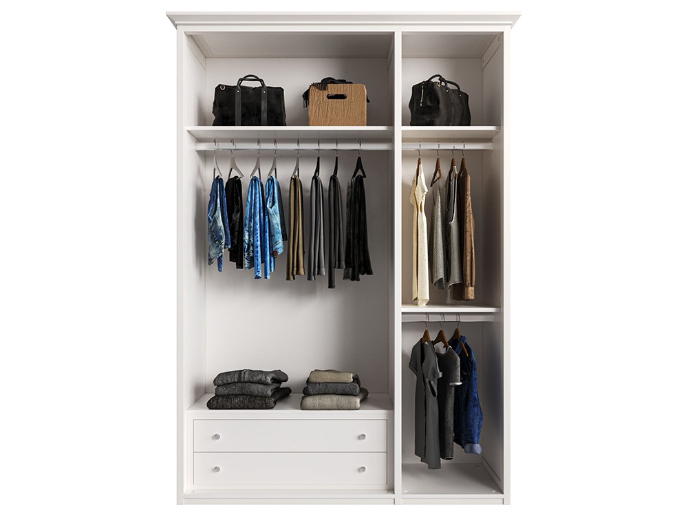 Armario puertas cristal Mediterráneo de madera maciza Grupo Seys - 21