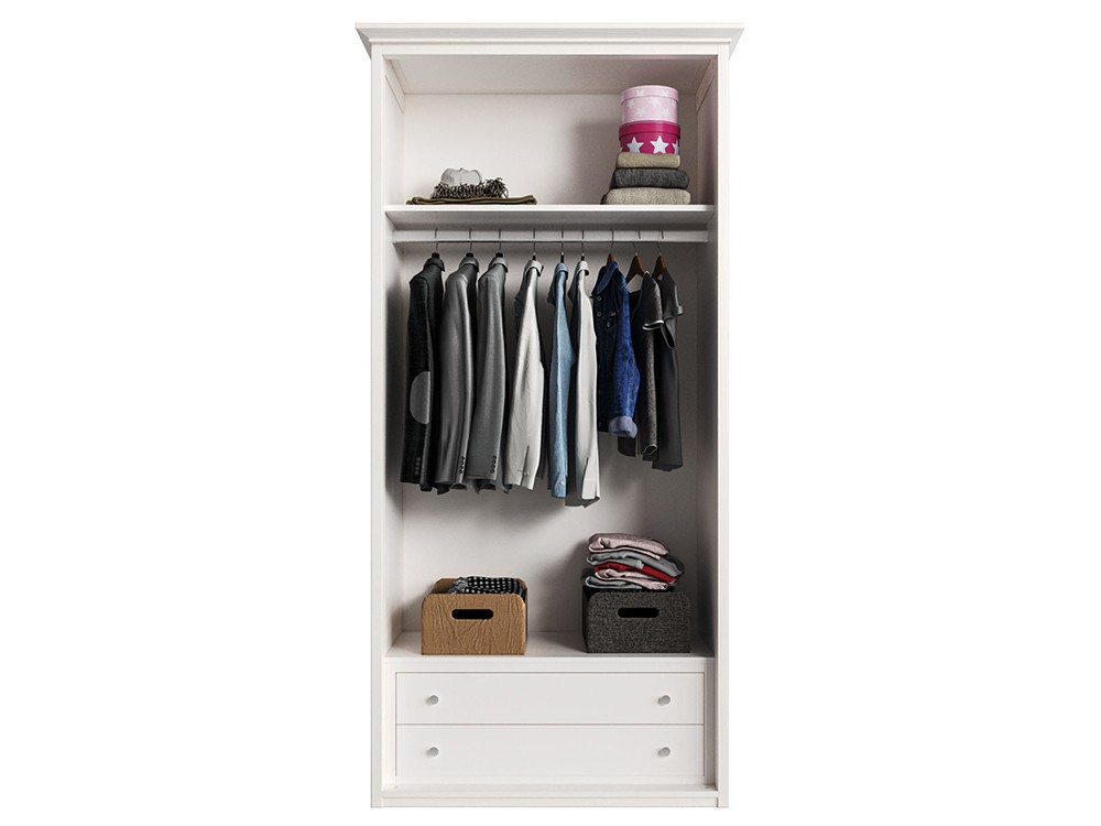 Armario puertas cristal Mediterráneo de madera maciza Grupo Seys - 20