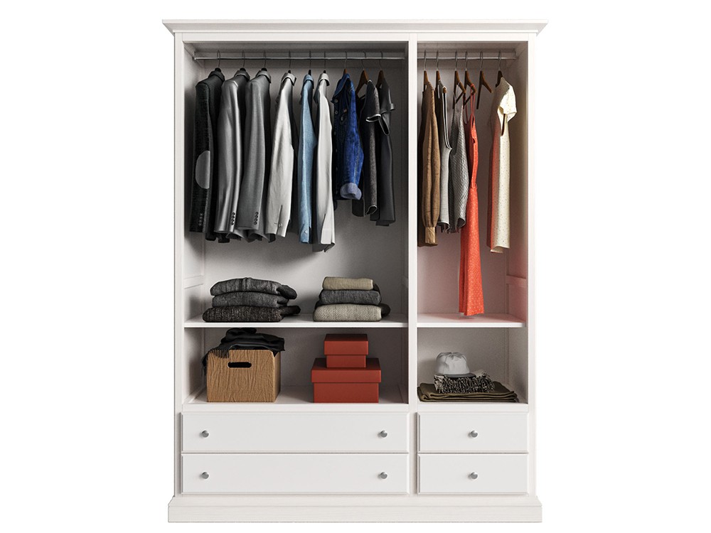 Armario puertas de cristal con visillo Niger de madera maciza de Grupo Seys - 11