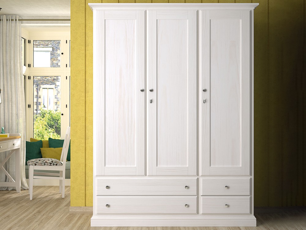 Armario Benua de dos o tres puertas de madera maciza de Grupo Seys - 1