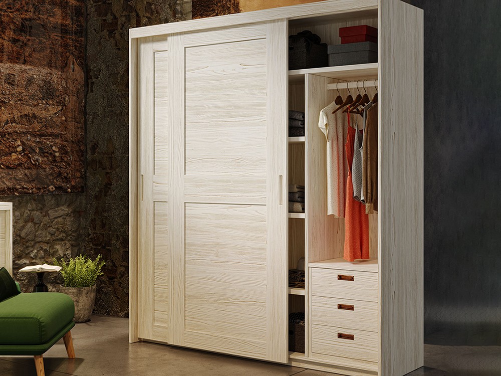 Armario de puertas correderas de madera maciza de Grupo Seys - 2
