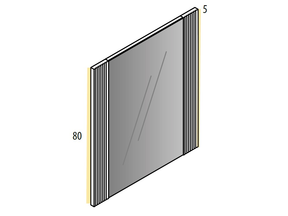 Espejo de baño led Osiris con laterales de madera maciza de Grupo Seys - 4
