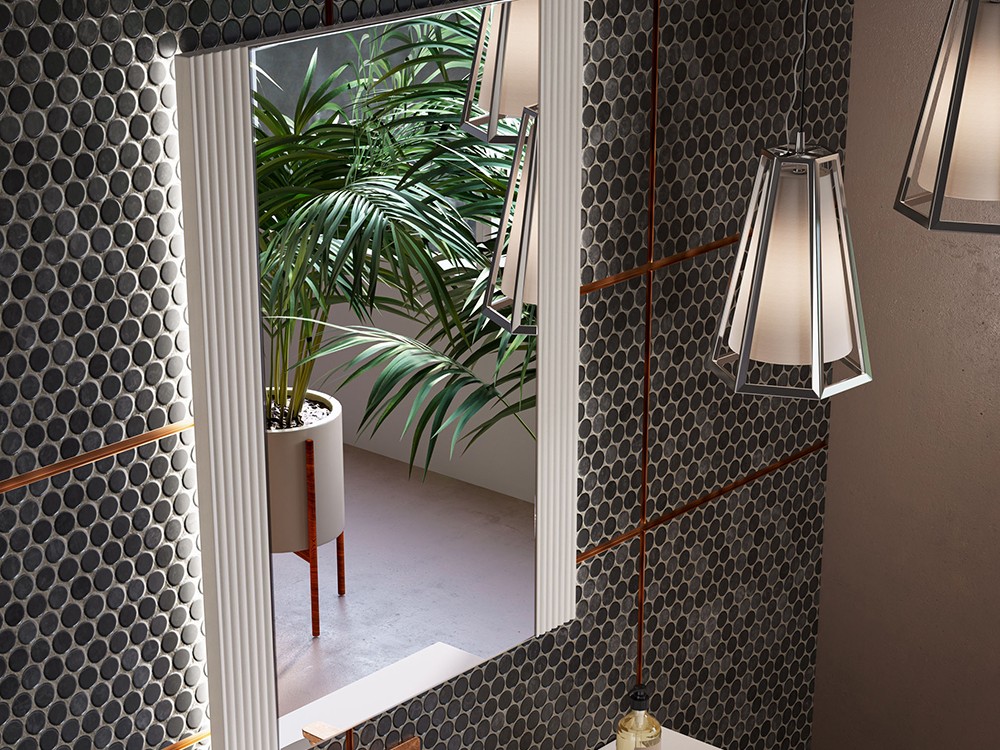 Espejo de baño led Osiris con laterales de madera maciza de Grupo Seys - 7