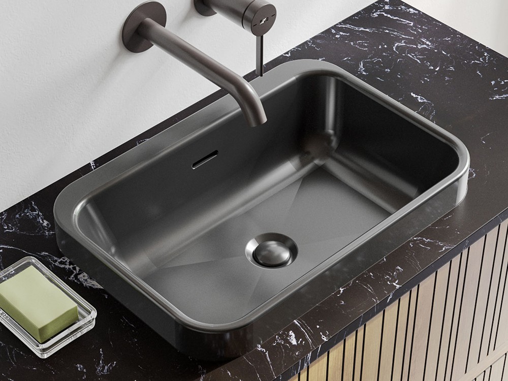 Mueble de baño Catania 29 de madera maciza con encimera y lavabo de Grupo Seys - 3