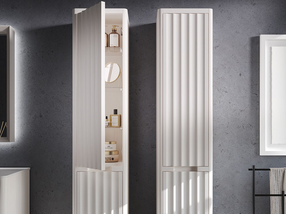 Mueble de baño Palermo 48 de madera maciza con encimera y lavabo de Grupo Seys - 3