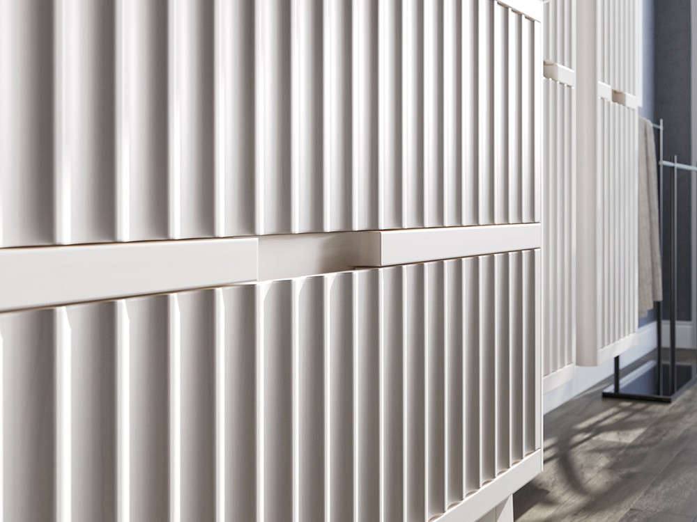 Mueble de baño Palermo 48 de madera maciza con encimera y lavabo de Grupo Seys - 4