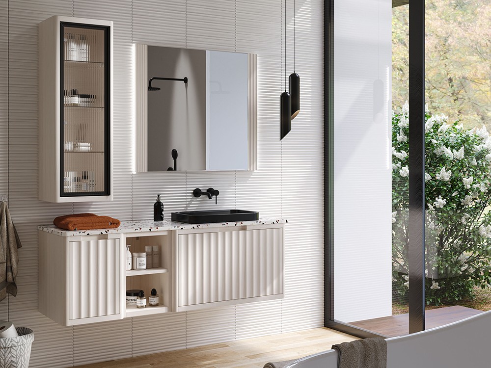 Mueble de baño Palermo 53 de grupo seys con encimera y lavabo de Grupo Seys - 1