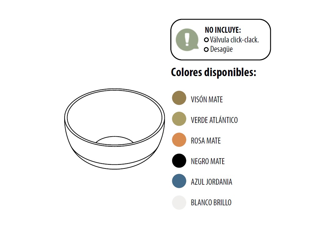 Lavabo de porcelana sobre encimera de Grupo Seys - 4