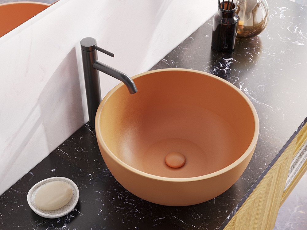 Lavabo de porcelana sobre encimera de Grupo Seys - 1