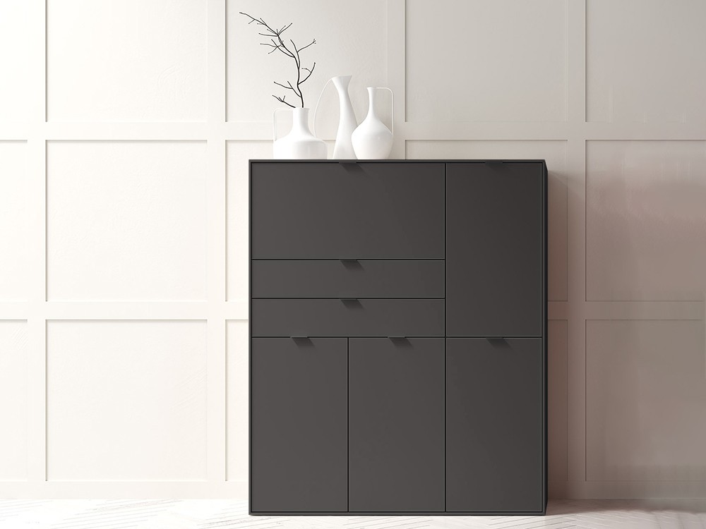 Aparador alto Natur 21 de melamina de primera calidad de Tegar Mobel - 5