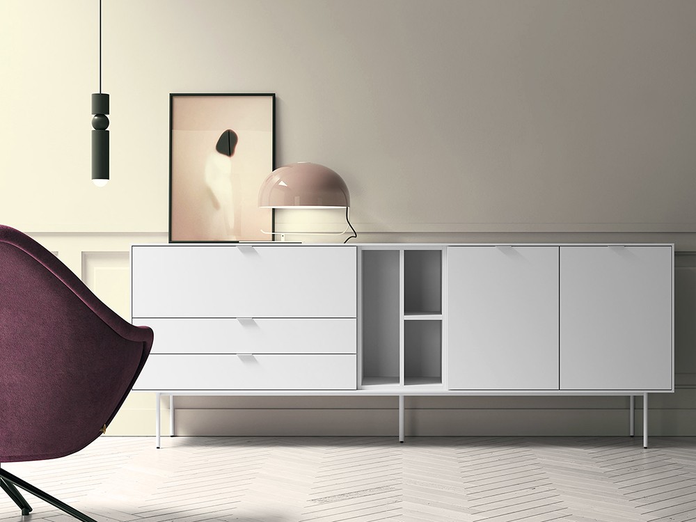 Aparador bajo Natur 16 de melamina de primera calidad de Tegar Mobel - 1