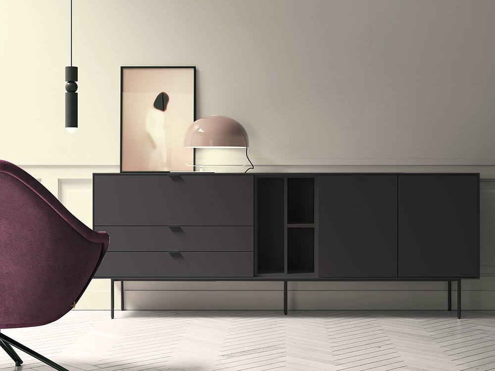 Aparador bajo Natur 16 de melamina de primera calidad de Tegar Mobel - 2