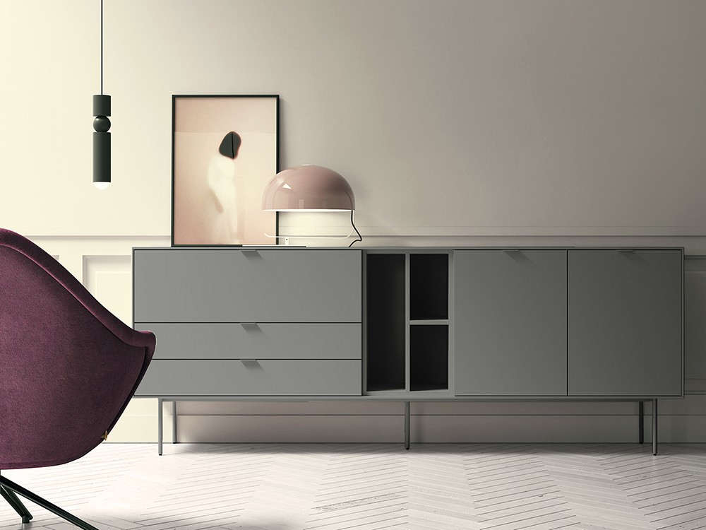 Aparador bajo Natur 16 de melamina de primera calidad de Tegar Mobel - 3