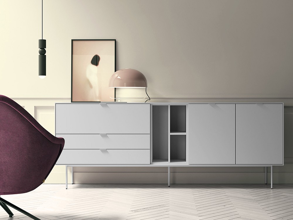 Aparador bajo Natur 16 de melamina de primera calidad de Tegar Mobel - 4