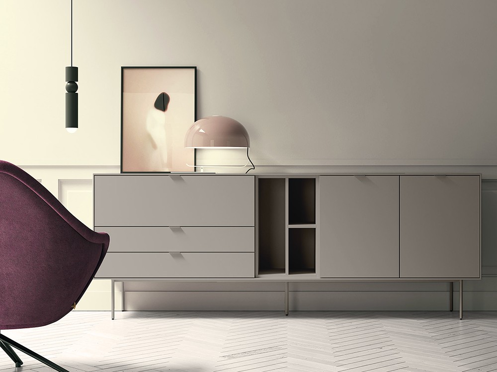 Aparador bajo Natur 16 de melamina de primera calidad de Tegar Mobel - 5