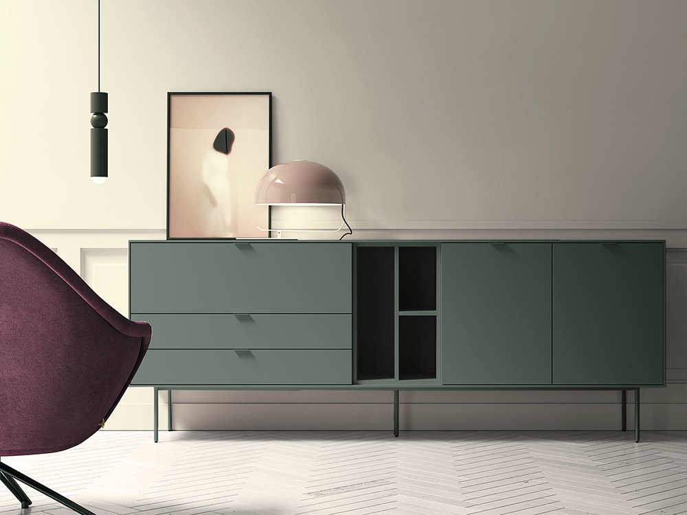 Aparador bajo Natur 16 de melamina de primera calidad de Tegar Mobel - 6