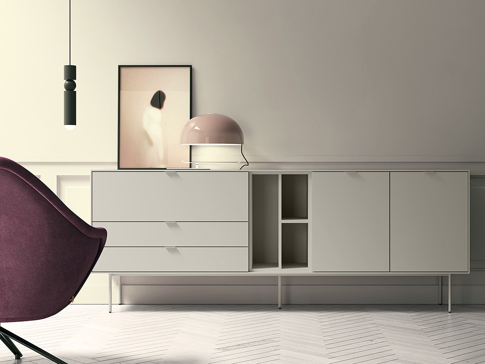 Aparador bajo Natur 16 de melamina de primera calidad de Tegar Mobel - 7